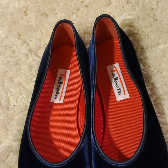 Talbots Velvet Ballet Flats | Gorgeous BLUE | 7AA - Picture 3 of 6